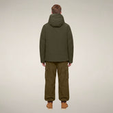 Men's Jacket Stewart in Snake Green | Save The Duck