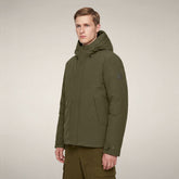 Men's Jacket Stewart in Snake Green | Save The Duck