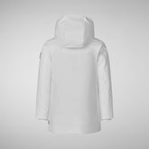 Parka à capuche Ally blanc pour fille | Save The Duck