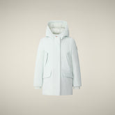 Parka bambina animal free Ally azzurro ghiaccio | Save The Duck