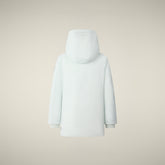 Parka bambina animal free Ally azzurro ghiaccio | Save The Duck