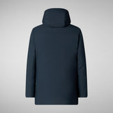 PARKA UOMO ELON IN BLU NERO | Save The Duck