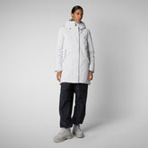 PARKA DONNA CON CAPPUCCIO NELLIE GRIGIO NEBBIA | Save The Duck