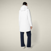 Parka donna animal free Nellie bianco - ARCTIC DONNA | Save The Duck