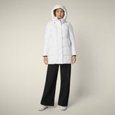 Parka donna animal free Bethany bianco - ARCTIC DONNA | Save The Duck