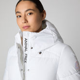 Parka donna animal free Bethany bianco - ARCTIC DONNA | Save The Duck