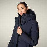 Parka donna animal free Bethany blu nero - ARCTIC DONNA | Save The Duck