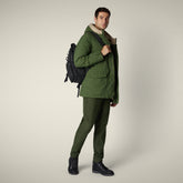 Parka uomo animal free Forest verde bosco e stone beige - ARCTIC UOMO | Save The Duck