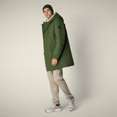 Parka uomo animal free Valley verde bosco e stone beige - ARCTIC UOMO | Save The Duck