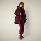 Women's Winter Parka Kamet in wine red | Save The Duck