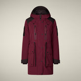 Women's Winter Parka Kamet in wine red | Save The Duck
