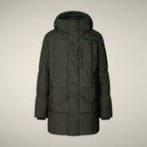 Parka uomo animal free Gaspar verde scuro - ARCTIC UOMO | Save The Duck