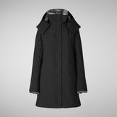 PARKA DONNA CON CAPPUCCIO SAMANTAH NERO | Save The Duck