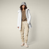 Parka donna animal free Samantah bianco - ARCTIC DONNA | Save The Duck