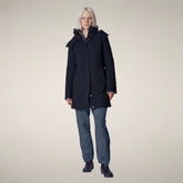 Women's Parka Samantah in Blue Black - ARCTIC WOMAN | Save The Duck