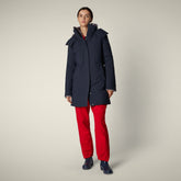 Parka donna animal free Samantah blu nero - ARCTIC DONNA | Save The Duck