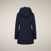 Women's Parka Samantah in Blue Black - ARCTIC WOMAN | Save The Duck