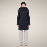 Damenparka Lolita in Blau-Schwarz | Save The Duck