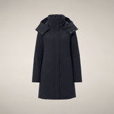 Damenparka Lolita in Blau-Schwarz | Save The Duck