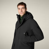 Parka uomo animal free Wilson nero - ARCTIC UOMO | Save The Duck