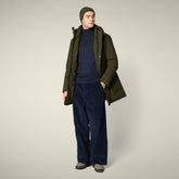 Parka uomo animal free Wilson verde scuro - ARCTIC UOMO | Save The Duck