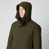 Parka uomo animal free Wilson verde scuro - ARCTIC UOMO | Save The Duck