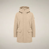 Herrenparka Wilson in Steinbeige | Save The Duck
