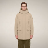 Herrenparka Wilson in Steinbeige | Save The Duck