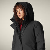 Parka donna animal free Sienna nero - ARCTIC DONNA | Save The Duck