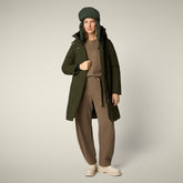 Parka donna animal free Sienna verde scuro - ARCTIC DONNA | Save The Duck