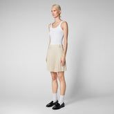 Woman's skirt Ilsa in shore beige | Save The Duck