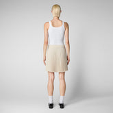 Woman's skirt Ilsa in shore beige - Woman | Save The Duck