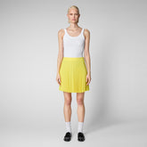 Woman's skirt Ilsa in starlight yellow | Save The Duck