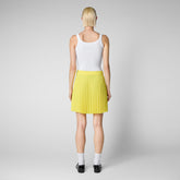 Woman's skirt Ilsa in starlight yellow - Trousers & Skirts | Save The Duck