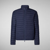 Man's animal free puffer Cole in storm grey | Save The Duck