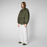 Unisex bomber jacket Ciara in dusty olive - Icons Man | Save The Duck