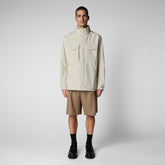 Man's jacket Irving in shore beige - Recycled Man | Save The Duck