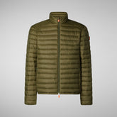 Man's animal free puffer Alexander in storm grey | Save The Duck