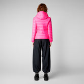 Woman's animal free puffer Kyla in fluo pink | Save The Duck