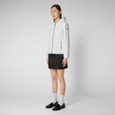 Woman's jacket Stella in white - New season's heroes | Save The Duck