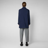 Man's raincoat Rhys in navy blue - Fashion Man | Save The Duck