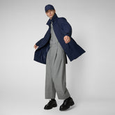 Man's raincoat Rhys in navy blue | Save The Duck