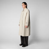 Woman's raincoat Zola in shore beige | Save The Duck