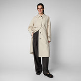 Woman's raincoat Zola in shore beige | Save The Duck