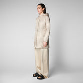 Piumino animal free donna Megs beige sabbia - Nuova collezione: piumini, giacche, gilet donna | Save The Duck