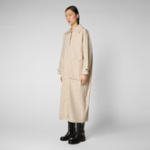 Impermeabile donna Yani beige crema - Nuova collezione: piumini, giacche, gilet donna | Save The Duck