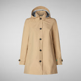 Woman's raincoat April in dusty olive | Save The Duck