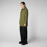 Woman's raincoat April in dusty olive - Rainy Woman | Save The Duck
