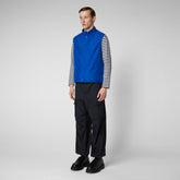 Man's vest Mars in cyber blue | Save The Duck