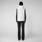 Woman's vest Femi in white - Women's Gilet  | Save The Duck
